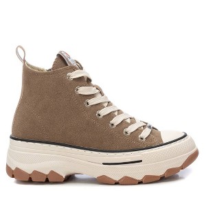 Refresh Women's Canvas High Top Sneakers with side zipper 172317 - 1 of 4