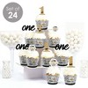 Big Dot of Happiness 1st Birthday Little Mr. Onederful - Cupcake Decor - Boy First Birthday Party Cupcake Wrappers and Treat Picks Kit - Set of 24 - 2 of 4