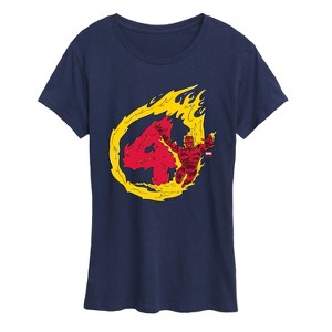 Women's - Marvel - Human Torch 4 Short Sleeve Graphic T-Shirt - 1 of 4