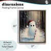 Stupell Industries Candy Cane Forest Ghost Floating Frame Canvas Art - 4 of 4