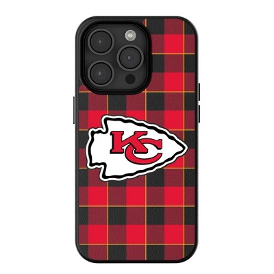 Keyscaper NFL AFC Teams Plaid MagSafe Compatible Cell Phone Case for Apple iPhone