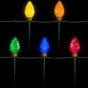 Northlight LED Lighted C9 Style Christmas Pathway Lawn Stakes - 8 ft - Multi - 5-Count - 2 of 4