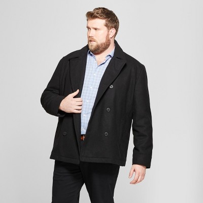 mens big and tall pea coat