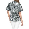 LA LEELA Women's Button Down Blouses Casual Summer Beach Party Short Sleeve Vacation Dress Tee Shirts Hawaiian Dresses for Women - 2 of 4