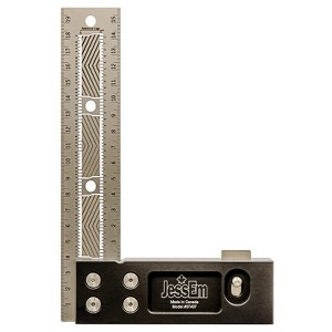JessEm 07407 200mm Stainless Steel Precision Square with Patented Flex Grip and Fade-Resistant Markings - 1 of 1