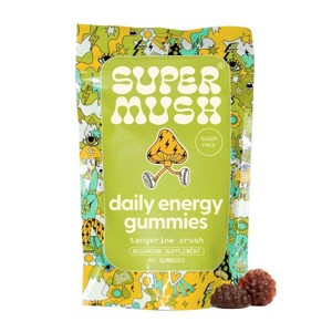 SuperMush Daily Energy Mushroom Supplement Gummies - 60ct/30 Servings - 1 of 4