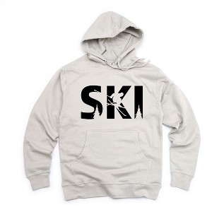 Simply Sage Market Women's Graphic Hoodie Ski With Trees - 1 of 3
