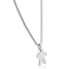Pompeii3 Men's Steel Single Tone Man 16.5mm Pendant Flexible Snake Chain 21" Necklace - 2 of 3