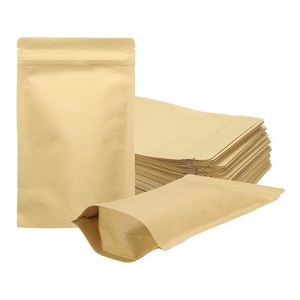 Unique Bargains Sealable Resealable Packaging Zipper Bags Foil Food Storage Pouches 100 Pcs - 1 of 4