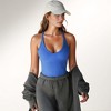 Anna-Kaci Active Women's Deep V-Neck Ribbed Knit Tank Top with Slim Fit and Adjustable Strap Detail - 4 of 4