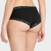 Women's Cotton Blend Hipster Underwear with Lace - Auden™ - 2 of 4