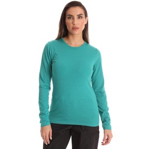 Just Love Women’s Long Sleeve Underscrub T-Shirt – Soft Fitted Undershirt Tee for Nurses, Doctors & Everyday Wear - 1 of 3