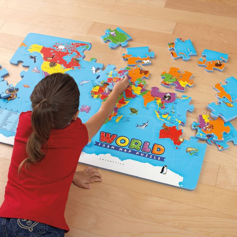 Educational Insights World Map Giant Foam Puzzle - 54pc, 3 of 7