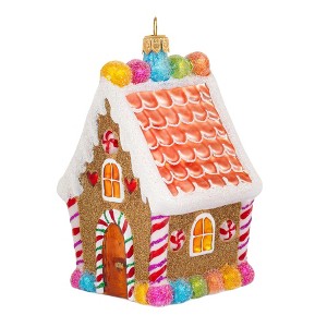 Miss Christmas 5.0 Inch Cute Cottage On Gumdrop Lane Christmas Tree Ornament , Christmas Decor Gingerbread House Christmas (1PC) - 1 of 4