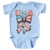 The Juniper Shop Coquette USA Bow Grunge Baby Short Sleeve Bodysuit - 2 of 4