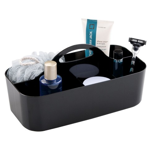 mDesign Plastic/Metal Bathroom Storage Organizer Caddy Tote