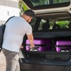 Karl Home Luggage Set of 3, ABS PC Hardside Suitcase Sets with TSA Lock 4 Spinner Wheels Purple - 4 of 4