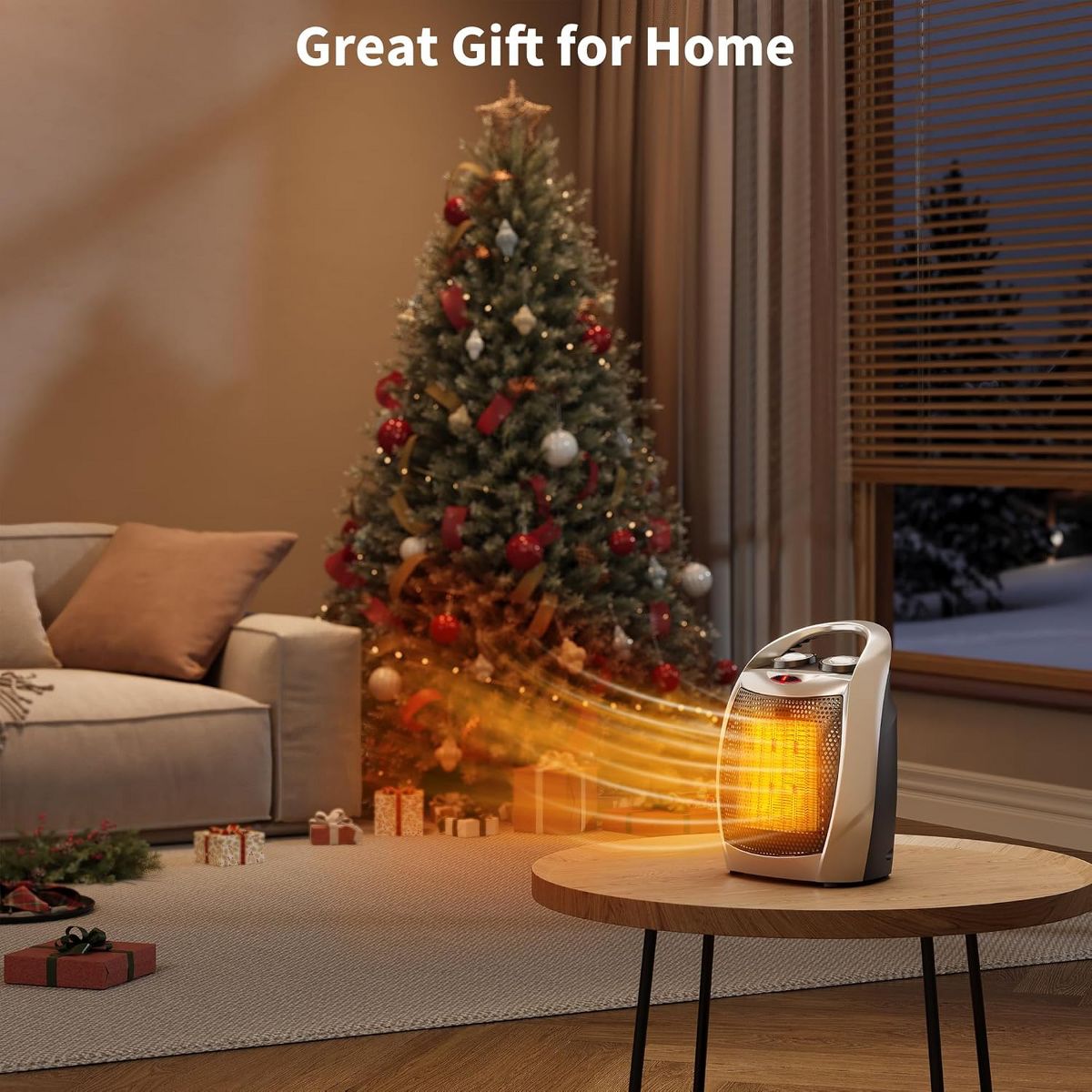 Small Space Heater,Portable Space Heater,with Overheat & Tip-Over Protection Office Room Desk Indoor Use - thumbnail 8
