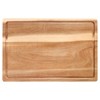 Acacia Wood Cutting Board - Wooden Chopping Board, Durable, Eco-Friendly, Side Joint, Natural Wood Food Board - 3 of 4