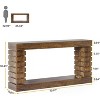 Gulches Vintage 70.8" Console Table, Wood Rectangular Sofa Table for Living Room, Brown - 3 of 4