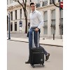 LUGGEX Small Carry On Luggage with Wheels, Lightweight Luggage with Front Opening, Soft Sided Underseat 16 Inch, Black - 2 of 4