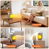 Portable Electric Space Heater - 1500W/750W Thermostat, Ceramic Desk Heater & Fan, Safe Quiet <45 dB,Tip-Over Overheat Protection - 3 of 4