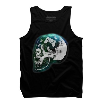 Men's Design By Humans Gaming Is Always In My Skull Mind By COVI Tank Top