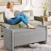Pinmoco 44" Corduroy Storage Ottoman Bench, Upholstered Bench for Entryway Bedroom and Living Room with Storage - 3 of 4