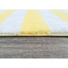 2pc Striped Washable Bathroom Rug Set Yellow/White - Garland Rug: Non-Skid, Nylon & Polyester, Machine Made - 4 of 4