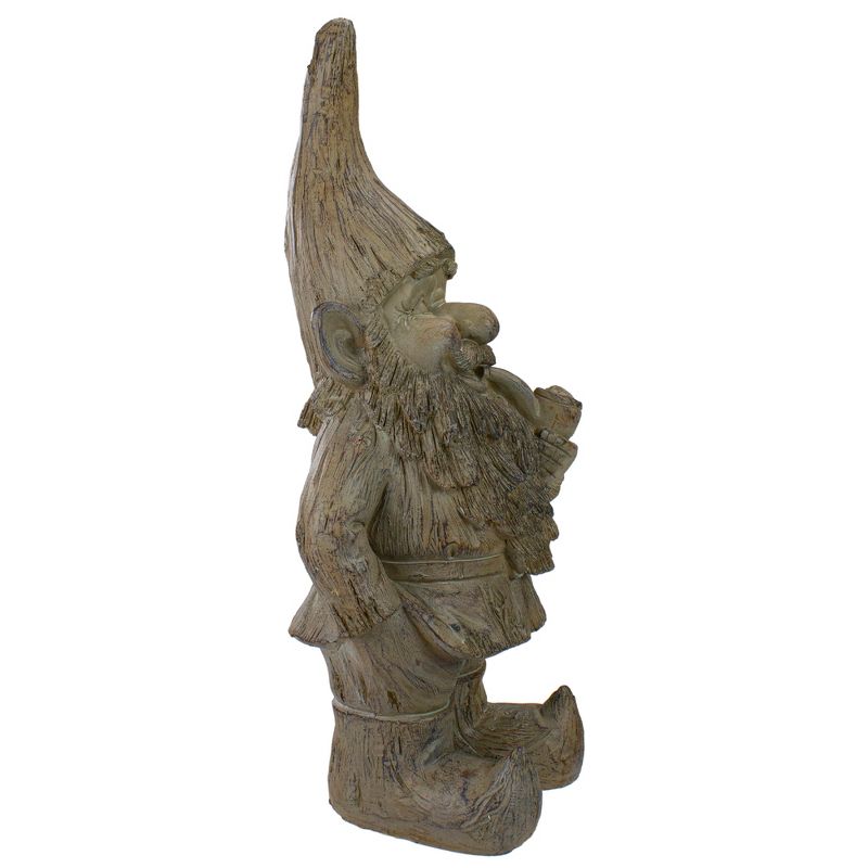 Northlight 17.75" Gray Standing Gnome Outdoor Garden Statue, 3 of 6