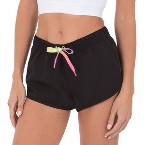 SUZZI Womens 4-Way Stretch Fast Dry Running Shorts - 1 of 2