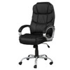 TiramisuBest Black PU Leather Office Task Chair, Sturdy Frame, Ergonomic Armrests, Swivel & Adjustment - 2 of 4