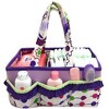 Bacati - Botanical Purple Storage Caddy - 2 of 4