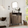Home Accent Cabinet with Adjustable Shelf, Free Standing Cabinets - 4 of 4