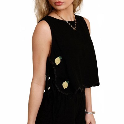 Women's Deja Vu Scalloped Tank Top - ALLIE ROSE