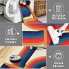 Water-Resistant Modern Area Rug, Low-Pile Non-Slip Soft Carpet for Bedroom, Dining Room, Home Office – Colorful Floral Design - 3 of 4