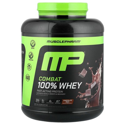 MusclePharm Combat 100% Whey Protein, Chocolate Milk, 5 lb (2.24 kg)
