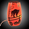 Stony Creek 5.0 Inch Halloween Pre-Lit Small Vase. Witch Cat Haunted Moon Novelty Sculpture Lights - 3 of 3