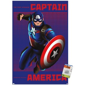 Trends International Marvel Shape of a Hero - Captain America Unframed Wall Poster Prints - 1 of 4