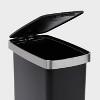 45L Slim Resin Step Trash Can with Stainless Band - Brightroom™ - 3 of 3