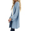 Imily Bela Womens Cardigan Solid Color Long Sleeve Open Front Chunky Knit Sweater Outwear - 3 of 4