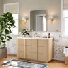 Matte Bathroom Mirror, Rounded Rectangle Vanity Mirror for Over Sink,Wall Mirror,HD Tempered Glass & Anti-Rust Aluminum Frame - 3 of 4