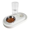 Dog & Cat Food and Water Dispenser Set, Double Dog & Cat Bowls with Steel Bowl, Pet Refillable Water Bowl - 2 of 4