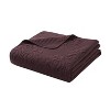 VCNY 3pc Full/Queen Solomun Pinsonic Quilt Bedding Set Maroon: Hypoallergenic, Embroidered, Microfiber - 4 of 4