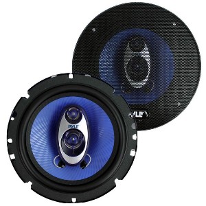 Pyle 6.5 inch 360 Watts 3-Way Car Audio Coaxial Speakers, Blue (Pair) - 1 of 4