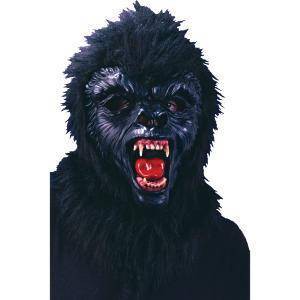 Gorilla Deluxe Mask with Teeth Costume - One Size