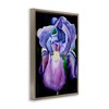 Stupell Industries Purple Iris Petals Floating Frame Canvas Art, Brown, 21" x 31" - 2 of 4