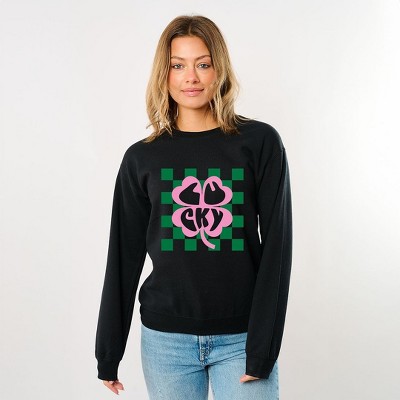 Simply Sage Market Women's Graphic Sweatshirt Luck With Shamrock