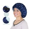 Anna-Kaci Silk Sleep Bonnet Adjustable Elastic Band Smooth Hair Protection Cap for Curly and Natural Hair - 3 of 4