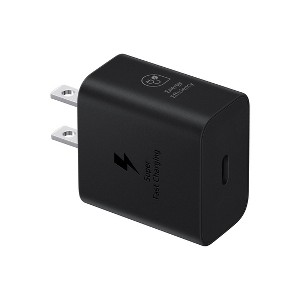 Samsung 25W Super Fast USB-C Wall Charger (Cable Not Included) - Black - 1 of 4